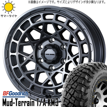 225/75R16 デリカ エクストレイル BFグッドリッチ KM3 MADVANCEX 16インチ 7.0J +35 5H114.3P サマータイヤ ホイールセット 4本_画像1