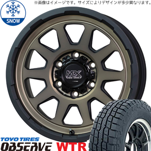 185/85R16 パジェロミニ キックス 16インチ TOYO W/T-R MADCROSS RANGER スタッドレスタイヤ ホイールセット 4本