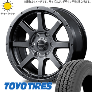 145R12 6PR ハイゼットピクシス TOYO V02E マッドライダー 12インチ 4.0J +42 4H100P サマータイヤ ホイールセット 4本