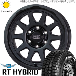 185/85R16 パジェロミニ キックス 16インチ モンスタ RT MADCROSS 7.0J +38 5H114.3P サマータイヤ ホイールセット 4本