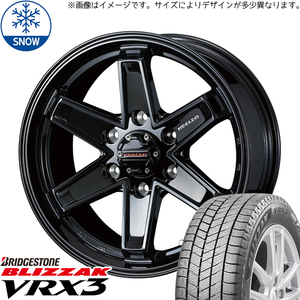 225/70R16 ジムニー 16インチ ブリヂストン ブリザック VRX3 WEDS KEELER TACTICS スタッドレスタイヤ ホイールセット 4本