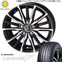 175/65R14 bB サクシード ノート ダンロップ ルマン5 + ヴァルキリー 14インチ 5.5J +43 4H100P サマータイヤ ホイールセット 4本_画像1