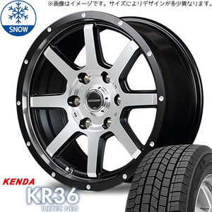 215/70R16 ジムニー ケンダ KR36 ロードマックス WF-8 16インチ 5.5J +22 5H139.7P スタッドレスタイヤ ホイールセット 4本