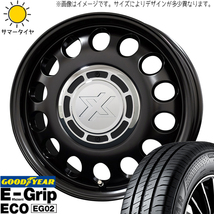 175/65R15 アクア イグニス スイフト GY EG02 スティール 15インチ 6.0J +42 4H100P サマータイヤ ホイールセット 4本_画像1