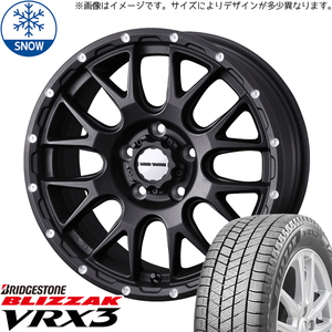 215/70R15 スズキ ジムニーシエラ 15インチ BS BLIZZAK VRX3 WEDS MUD VANCE08 スタッドレスタイヤ ホイールセット 4本