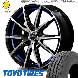 145R12 6PR NV100 キャリー TOYO V02E シュナイダー RX-02 12インチ 3.5J +45 4H100P サマータイヤ ホイールセット 4本