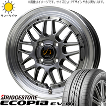 185/65R15 アクア フィットクロスター BS EV01 シュティッヒ RM 15インチ 5.5J +43 4H100P サマータイヤ ホイールセット 4本_画像1