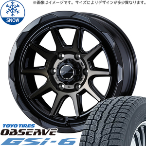 225/70R16 スズキ ジムニー 16インチ TOYO GSI-6 WEDS MUD VANCE06 スタッドレスタイヤ ホイールセット 4本