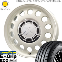 185/65R15 プリウス GY EG02 クロスブラッド スティール 15インチ 6.0J +43 5H100P サマータイヤ ホイールセット 4本_画像1