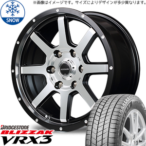 215/70R16 スズキ ジムニー BS ブリザック VRX3 WF-8 16インチ 5.5J +22 5H139.7P スタッドレスタイヤ ホイールセット 4本