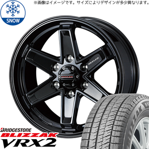 205/60R16 プリウスα 16インチ ブリヂストン ブリザック VRX2 WEDS KEELER TACTICS スタッドレスタイヤ ホイールセット 4本