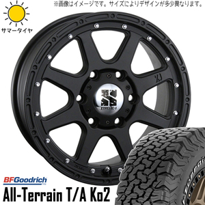 235/70R16 デリカ RAV4 CX-5 16インチ BFGoodrich T/A KO2 XJ 7.0J +35 5H114.3P サマータイヤ ホイールセット 4本