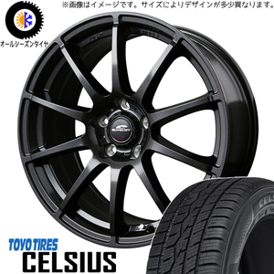 165/70R14 アクア スイフト TOYO セルシアス シュナイダー 14インチ 5.5J +38 4H100P オールシーズンタイヤ ホイールセット 4本