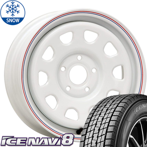 195/65R15 ルノー カングー GY ICENAVI8 15インチ デイトナ SS 6.0J +30 5H108P スタッドレスタイヤ ホイールセット 4本