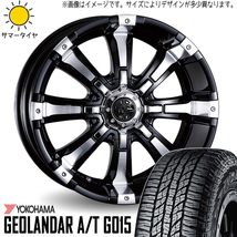 225/65R17 ハリアー RAV4 17インチ ヨコハマ G015 マーテルギア ビースト 7.0J +40 5H114.3P サマータイヤ ホイールセット 4本_画像1