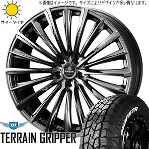 225/55R18 クロストレック モンスタ クレンツェ 225EVO 18インチ 7.5J +55 5H114.3P サマータイヤ ホイールセット 4本