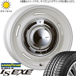 195/60R16 ウィッシュ GY EAGLE LS EXE クロスカントリー 16インチ 6.5J +43 5H100P サマータイヤ ホイールセット 4本