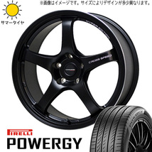 235/40R18 ランサーエボリューション PIRELLI パワジー CROSSSPEED CR5 18インチ 8.5J +38 5H114.3P サマータイヤ ホイールセット 4本_画像1