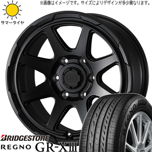 225/55R17 アルファード アテンザ BS REGNO GRX3 スタットベルク 17インチ 7.0J +38 5H114.3P サマータイヤ ホイールセット 4本