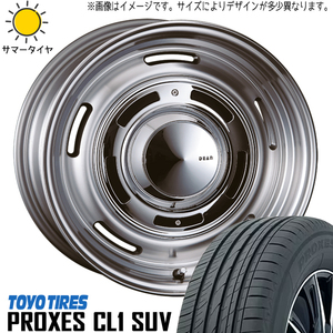 225/60R17 アルファード 17インチ TOYO PROXES CL1 ディーン クロスカントリー 7.0J +38 5H114.3P サマータイヤ ホイールセット 4本