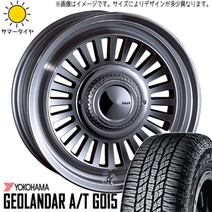 265/70R17 FJクルーザー GSJ15W 17インチ Y/H G015 DEAN カリフォルニア 7.5J +25 6H139.7P サマータイヤ ホイールセット 4本