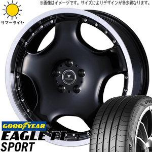 215/45R18 プリウスα アベニール GY F1 SPORT アセット D1 18インチ 7.0J +40 5H114.3P サマータイヤ ホイールセット 4本