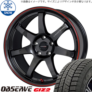 215/55R17 フォレスター レガシィ TOYO GIZ2 CR7 17インチ 7.0J +47 5H100P スタッドレスタイヤ ホイールセット 4本