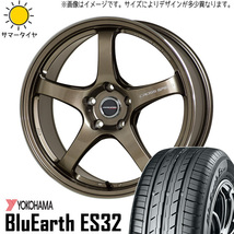 215/40R18 86 スバル BRZ Y/H Es ES32 クロススピード CR5 18インチ 7.5J +50 5H100P サマータイヤ ホイールセット 4本_画像1