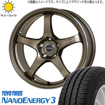 215/45R18 ノア ヴォクシー TOYO ナノエナジー3 CROSSSPEED CR5 18インチ 7.5J +48 5H114.3P サマータイヤ ホイールセット 4本_画像1