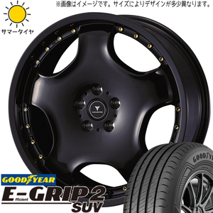 245/45R20 マツダ CX8 GY エフィシェントグリップ2 アセット D1 20インチ 8.0J +42 5H114.3P サマータイヤ ホイールセット 4本