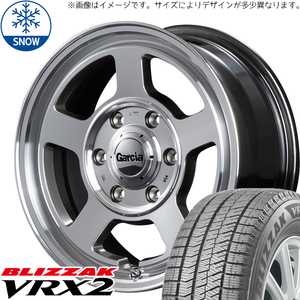 215/65R16 ハイエース BS BLIZZAK VRX2 16インチ ガルシア シカゴ5 6.5J +38 6H139.7P スタッドレスタイヤ ホイールセット 4本