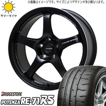 225/50R18 XV フォレスター BS ポテンザ RE-71RS CROSSSPEED CR5 18インチ 7.5J +48 5H100P サマータイヤ ホイールセット 4本_画像1