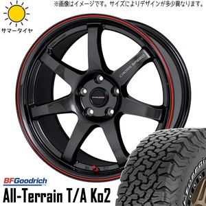 265/65R17 RAV4 BFGoodrich KO2 クロススピード CR7 17インチ 7.0J +35 5H114.3P サマータイヤ ホイールセット 4本