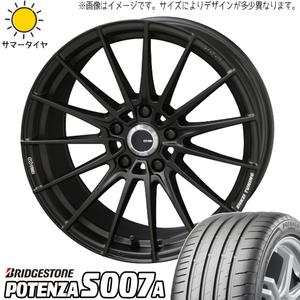 215/45R17 ヴォクシー ブリヂストン ポテンザ S007A FC01 17インチ 7.0J +53 5H114.3P サマータイヤ ホイールセット 4本