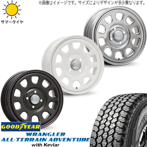 225/70R16 スズキ ジムニーシエラ GY ラングラー Kevlar MLJ デイトナSS 16インチ 6.0J 0 5H139.7P サマータイヤ ホイールセット 4本