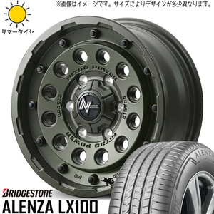 215/70R16 デリカ エクストレイル CX BS アレンザ LX100 MID H12 16インチ 7.0J +40 5H114.3P サマータイヤ ホイールセット 4本