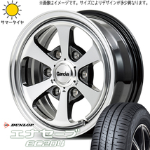 215/60R17 ハイエース D/L エナセーブ EC204 MID ガルシア ダラス6 17インチ 6.5J +38 6H139.7P サマータイヤ ホイールセット 4本_画像1