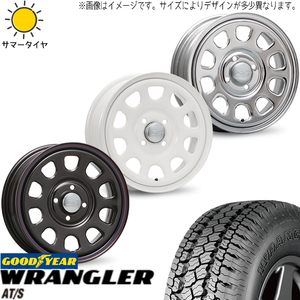 215/70R16 スズキ ジムニーシエラ GY ラングラー A/T-S MLJ デイトナSS 16インチ 6.0J 0 5H139.7P サマータイヤ ホイールセット 4本