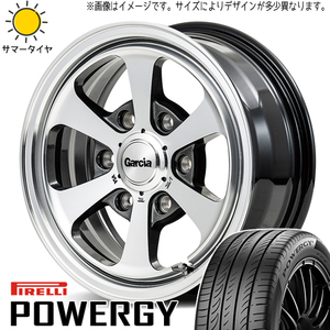 165/55R15 NBOX タント スペーシア PIRELLI パワジー MID ガルシア ダラス6 15インチ 4.5J +45 4H100P サマータイヤ ホイールセット 4本