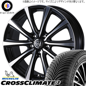 215/65R16 CH-R カローラクロス MICHELIN ライツレー MS 16インチ 6.5J +47 5H114.3P オールシーズンタイヤ ホイールセット 4本