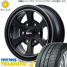 215/60R17 ハイエース TOYO Lu2 MID ガルシア ダラス6 17インチ 6.5J +38 6H139.7P サマータイヤ ホイールセット 4本_画像1