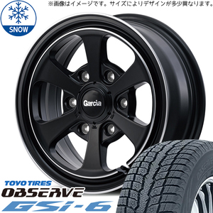 215/70R16 ジムニーシエラ TOYO GSI6 MID ガルシア ダラス6 16インチ 6.0J -5 5H139.7P スタッドレスタイヤ ホイールセット 4本