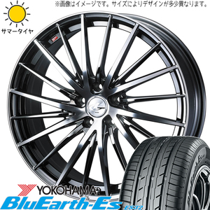 215/45R17 86 プリウス レガシィ BRZ Y/H BluEarth Es ES32 LEONIS FR 17インチ 7.0J +47 5H100P サマータイヤ ホイールセット 4本