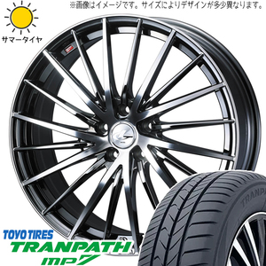 215/65R16 アルファード TOYO MP7 レオニス FR 16インチ 6.5J +40 5H114.3P サマータイヤ ホイールセット 4本