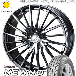 205/60R16 MAZDA3 キックス ブリヂストン ニューノ レオニス FR 16インチ 6.5J +47 5H114.3P サマータイヤ ホイールセット 4本