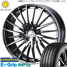 185/55R16 ヤリス スイフト バレーノ GY RVF02 レオニス FR 16インチ 6.0J +42 4H100P サマータイヤ ホイールセット 4本_画像1