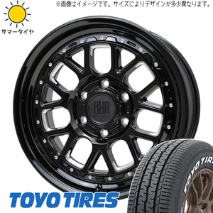 215/65R16 109/107 キャラバン TOYO H30 バークレイ ヒューロン 16インチ 6.5J +48 6H139.7P サマータイヤ ホイールセット 4本