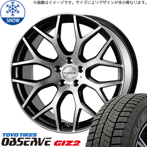 215/45R18 プリウスα TOYO GIZ2 レッジェーロ 18インチ 8.0J +43 5H114.3P スタッドレスタイヤ ホイールセット 4本