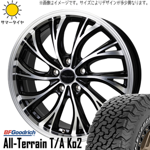 225/65R17 XV アウトバック BFGoodrich KO2 プレシャス HS-2 17インチ 7.0J +48 5H100P サマータイヤ ホイールセット 4本