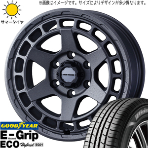 215/55R17 デリカ ヤリスクロス GY EG01 マッドヴァンスX 17インチ 7.0J +38 5H114.3P サマータイヤ ホイールセット 4本